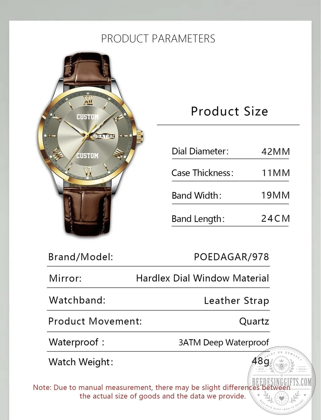 Hyundai Custom Name Elegant Fashion Design Leather Strap Men's Watch 25 Hyundai Custom Name Elegant Fashion Design Leather Strap Men