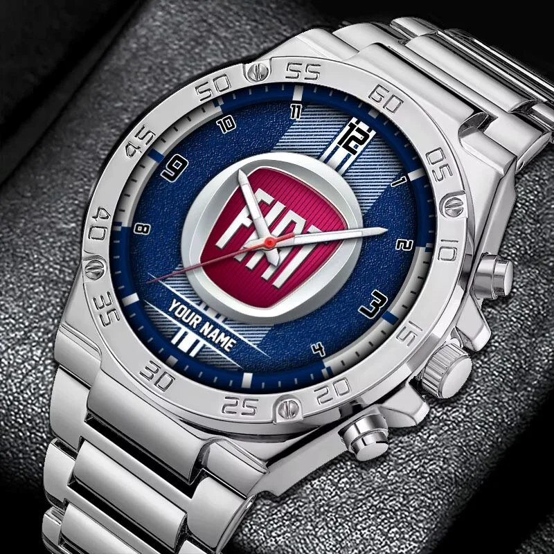 Fiat Car Brand Logo Custom Name Elegant Fashion Design Watch 14 Fiat Car Brand Logo Custom Name Elegant Fashion Design Watch