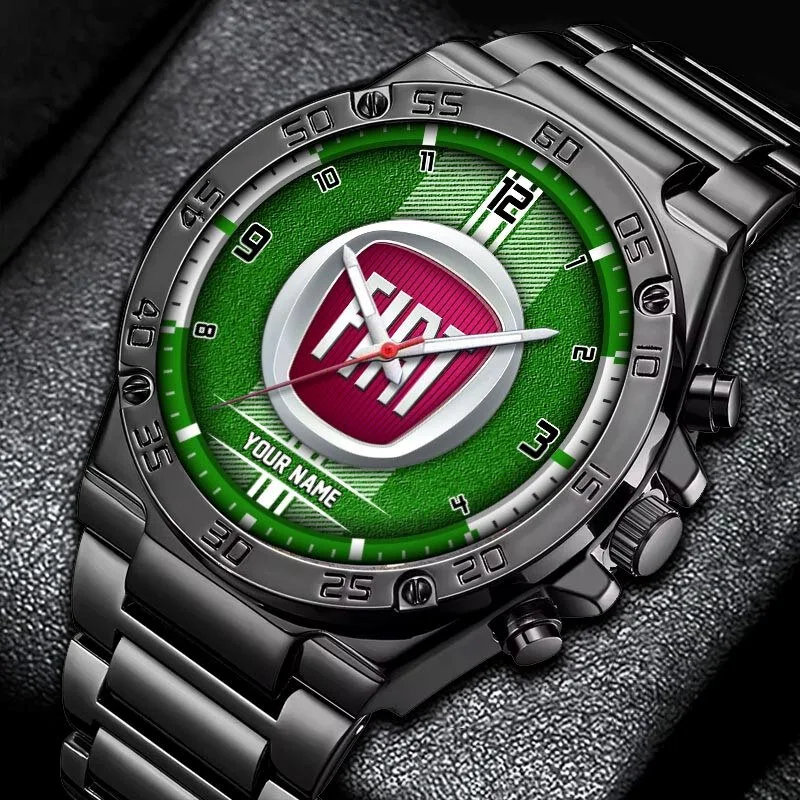 Fiat Car Brand Logo Custom Name Elegant Fashion Design Watch 15 Fiat Car Brand Logo Custom Name Elegant Fashion Design Watch
