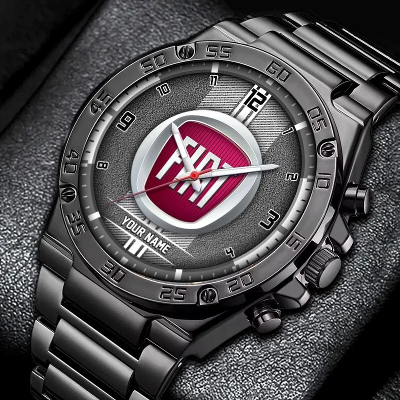 Fiat Car Brand Logo Custom Name Elegant Fashion Design Watch 17 Fiat Car Brand Logo Custom Name Elegant Fashion Design Watch