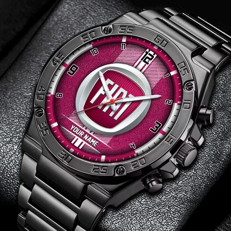 Fiat Car Brand Logo Custom Name Elegant Fashion Design Watch 19 Fiat Car Brand Logo Custom Name Elegant Fashion Design Watch