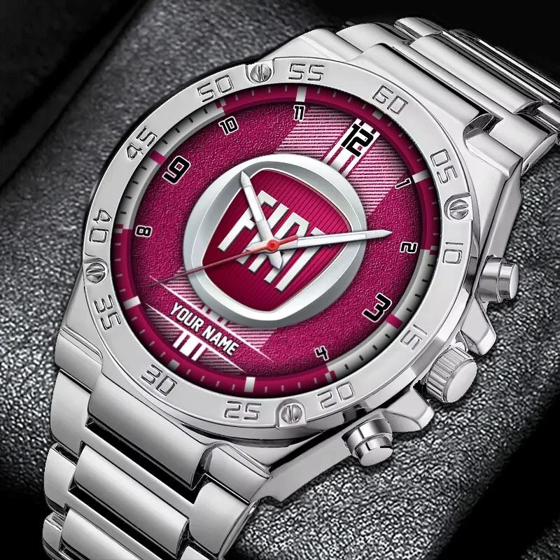 Fiat Car Brand Logo Custom Name Elegant Fashion Design Watch 20 Fiat Car Brand Logo Custom Name Elegant Fashion Design Watch