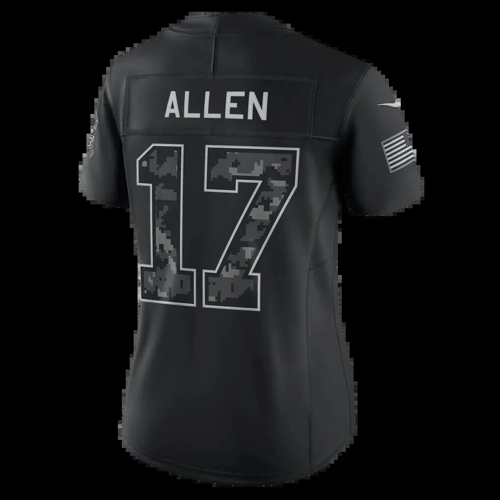Josh Allen Black Football Jersey for Buffalo Bills - Salute to Service Edition 9 Josh Allen Black Football Jersey for Buffalo Bills - Salute to Service Edition
