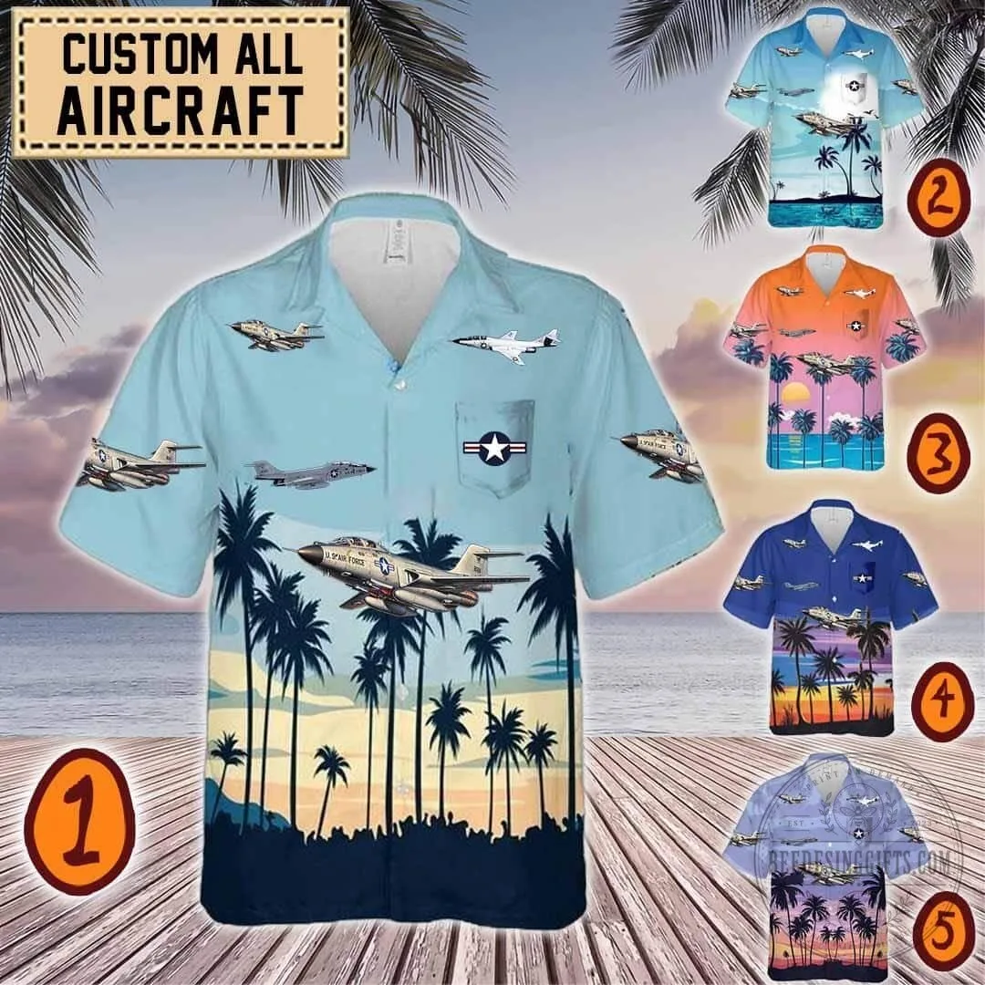 F-101 Voodoo Fighter Jet Hawaiian Shirt for Aviation Enthusiasts 2 F-101 Voodoo Fighter Jet Hawaiian Shirt for Aviation Enthusiasts
