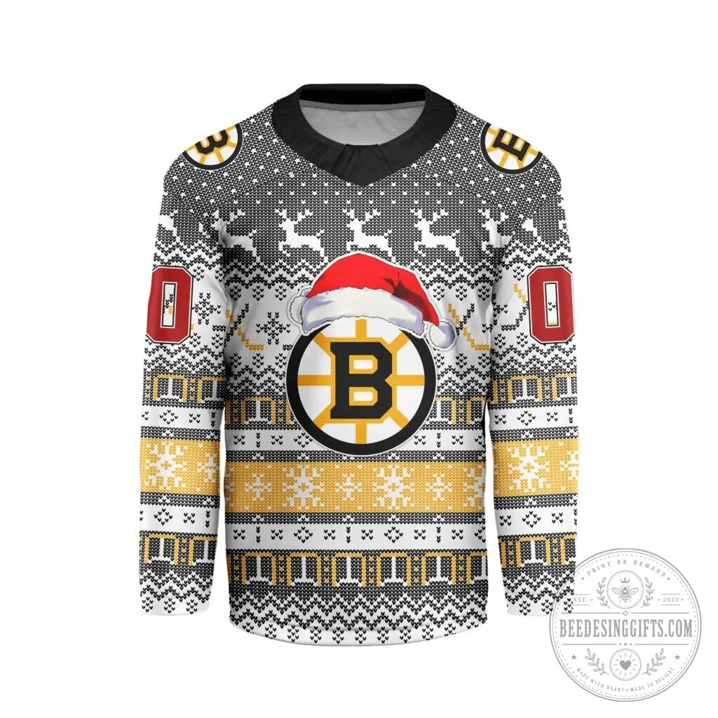 Boston Bruins Christmas Holiday Ugly Sweater