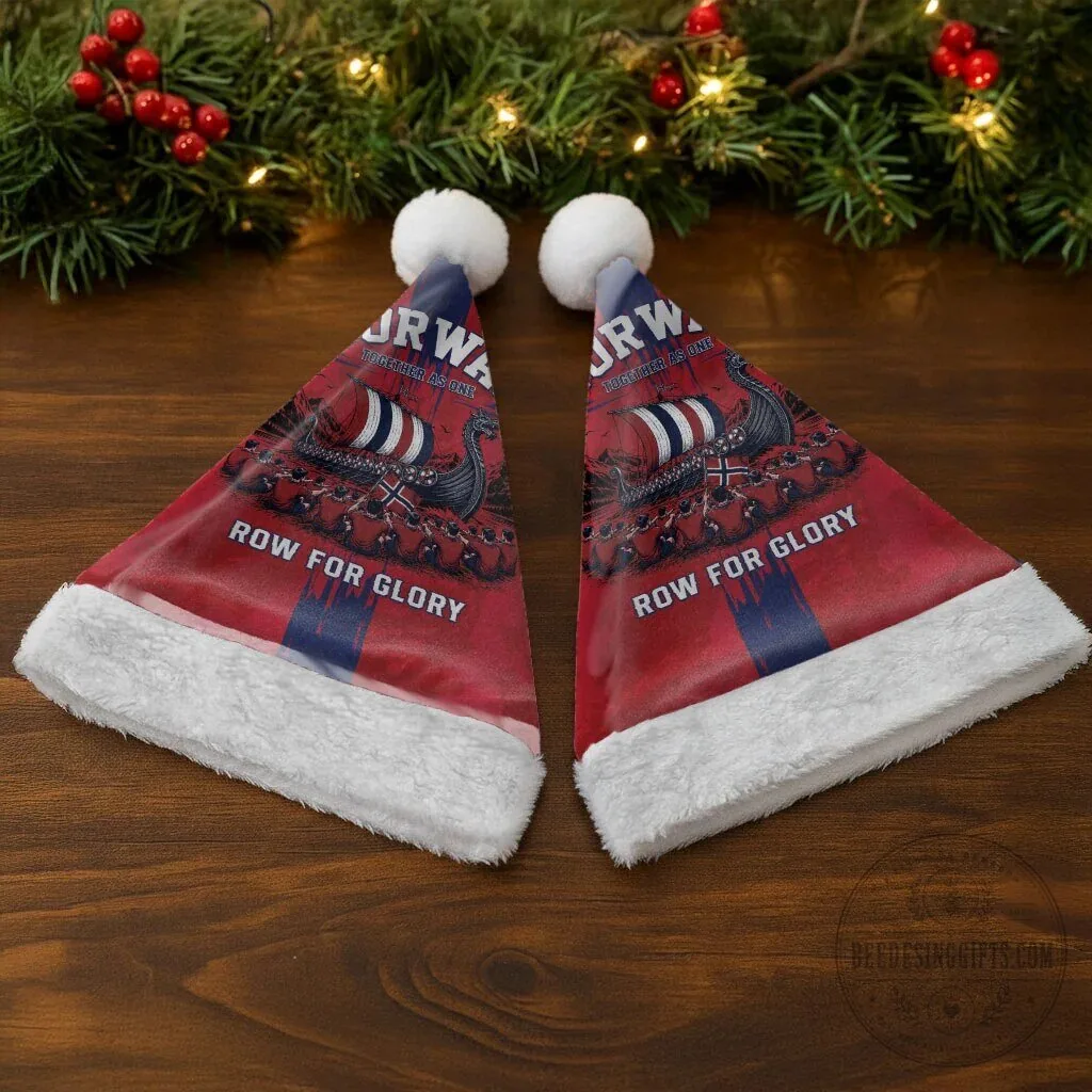 Norway Football Team Row For Glory Viking Ship Christmas Santa Hat 10 Norway Football Team Row For Glory Viking Ship Christmas Santa Hat